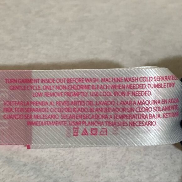 NO BOUNDARIES Sundress Juniors L 11/13 Navy Blue White Polka Dot Lace Mini. - Picture 8 of 8